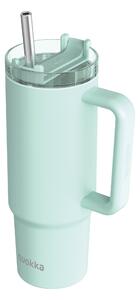 Termohrnek Stream s brčkem, 950ml, Quokka, pastelově zelený