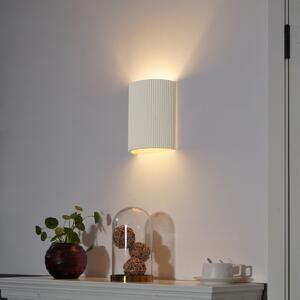 Skandinávská nástěnná lampa béžová oválná - Plaster