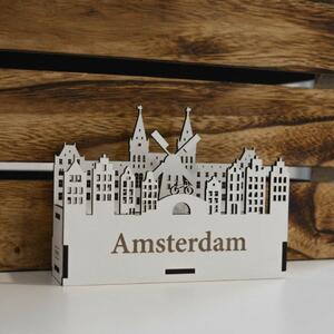 DUBLEZ | Dřevěný, luxusní stojan na tužky - Amsterdam