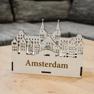 DUBLEZ | Dřevěný, luxusní stojan na tužky - Amsterdam