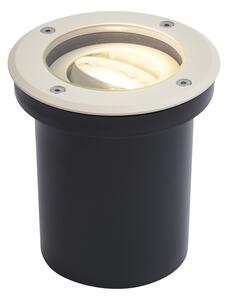 Moderní zemní bodové svítidlo béžové GU10 50mm nastavitelné IP65 - Delux