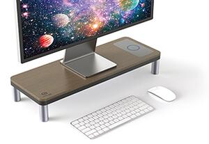 Powerton ERGO DOKY monitorový podstavec s dokovací stanicí a bezdrátovým nabíjením Lama