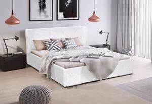 Čalouněná postel Orlando 160x200 C Soft 17 bílý Idczak meble