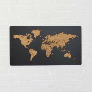 DUBLEZ | Korková mapa světa - obraz