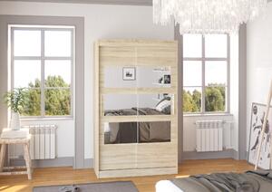 Skříň se zrcadlem 120 cm DADLIA - dub sonoma