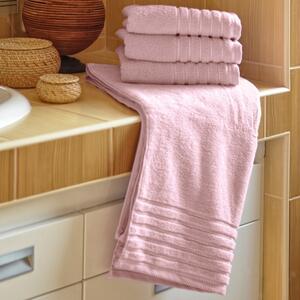 Polášek mikrofroté ručník Ema starorůžová 50x100 cm