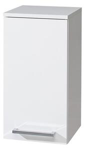 MEREO - Bino koupelnová skříňka závěsná, horní, pravá, bílá/bílá (CN666)