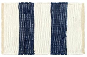Prostírání 6 ks chindi proužky modré a bílé 30 x 45 cm