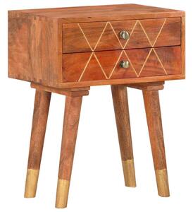 Noční stolek 43 x 30 x 58 cm masivní mangovníkové dřevo 285853