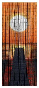 Bambusový závěs Západ slunce, 90x200 cm