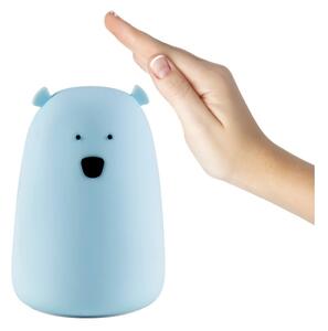 LED RGB Dětská dotyková lampička BEAR LED/0,8W/5V modrá