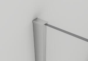 Cerano Onyx, sprchová zástěna Walk-in 160x200 cm, 8mm čiré sklo, chromový profil, CER-CER-426394
