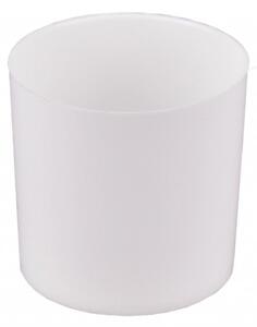 Plastový květináč Cylindr 6 cm bílý
