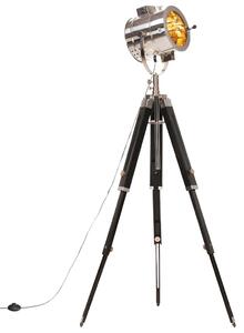 Stojací lampa na stativu masivní mangovníkové dřevo 165 cm 286111