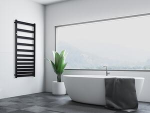 Hopa Koupelnový radiátor BELTI černá barva, Černá, Klasické (na rozteč), 500 × 1203 mm, výkon 473 W
