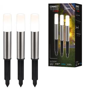 BRI 3926032 CONNECT TO SHINE prodlužovací sada Junca 3ks LED venkovních sloupkových svítidel, IP44 - BRILONER