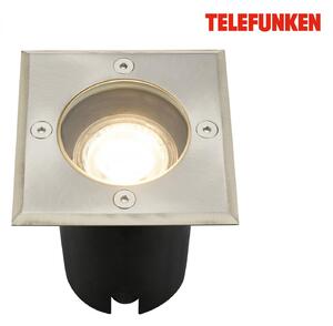 TF 322802TF TELEFUNKEN venkovní svítidlo do země, vodotěsné IP67, tvrzené sklo, GU10 patice, hranaté - BRILONER