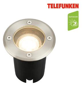 TF 322702TF TELEFUNKEN venkovní svítidlo do země, vodotěsné IP67, tvrzené sklo, GU10 patice, kruhové - BRILONER