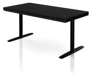 Elektrický psací stůl sit-stand se zásuvkou a bezdrátovou nabíječkou Qi černý, 1400 mm: ELLIS