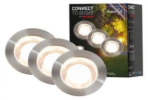 BRI 3917032 CONNECT TO SHINE prodlužovací sada Tilia 3ks LED zapuštěných svítidel do země, IP67 - BRILONER