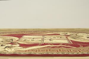 Makro Abra Oválný kusový koberec Gold 365/22 Bordó Rozměr: 300x400 cm