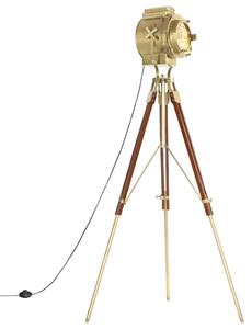 Stojací lampa na stativu masivní mangovníkové dřevo 193 cm 286204