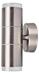 Lindby - Delina 2 Venkovní Nástěnné Světlo Stainless Steel
