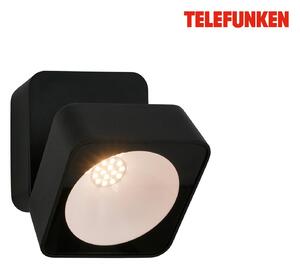 TF 322005TF TELEFUNKEN LED venkovní nástěnné svítidlo, ochrana proti stříkající vodě, bez vypínače, 3000K teplá bílá, černé - BRILONER