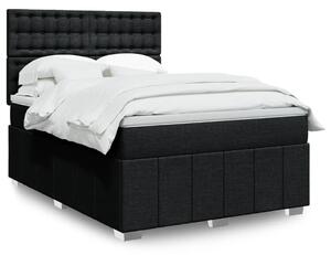 Box spring postel s matrací černá 160x200 cm textil 3291735
