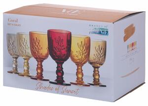 VILLA D’ESTE HOME TIVOLI Set sklenic na víno Coral Sunset 6 kusů, 340 ml