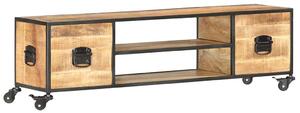 TV stolek 130 x 30 x 39 cm masivní mangovníkové dřevo 286377