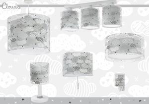 Dalber 41413E CLOUDS Grey - Dětské stropní svítidlo s mráčky v šedé barvě + Dárek LED žárovky (Dětský lustr s motivem mraků)