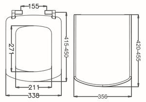 Olsen Spa WC sedátko NERO duroplast (OLKGYM00DRP25)