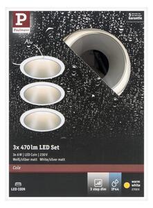 Paulmann 93410 - SADA 3xLED/6,5W IP44 Stmívatelné koupelnové svítidlo COLE 230V