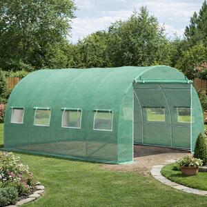 Zahradní fóliovník BestBerg BBGT-10G / 10 m² / 4 x 2,5 x 2 m / zelená
