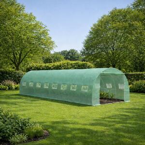 Zahradní fóliovník BestBerg BBGT-24G / 24 m² / 8 x 3 x 2 m / zelená