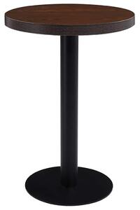 Bistro stolek tmavě hnědý 60 cm MDF 286422