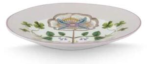 Pip Studio Lily & Lotus talířek Ø12cm, bílý (talíř tenkostěnného porcelánu)