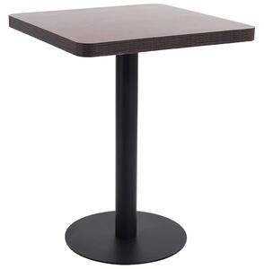 Bistro stolek tmavě hnědý 60 x 60 cm MDF 286431