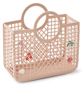 Košík Samantha Recycled Rose + přívěšky