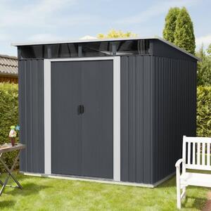 Zahradní domek BestBerg ZD-808AW / 5,6 m² / 236 × 238 × 203 cm / antracit/bílá