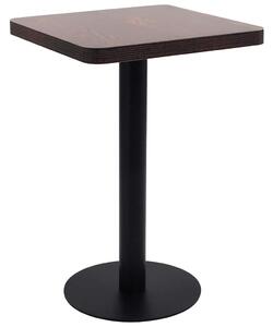 Bistro stolek tmavě hnědý 50 x 50 cm MDF 286428