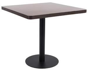 Bistro stolek tmavě hnědý 80 x 80 cm MDF 286434