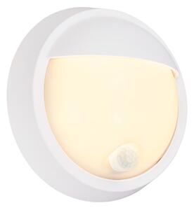 BRI 3785016 Puni LED venkovní nástěnné svítidlo, pohybové čidlo, soumrakový senzor, nabíjecí, bílé - BRILONER