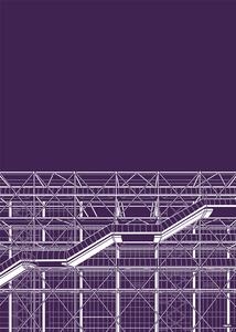 Ilustrace Centre Pompidou, zaglono