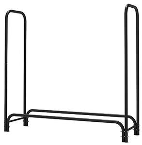 Stojan na dřevo s krytem BestBerg BBFR-122C / 122 x 34 x 110 cm / černá