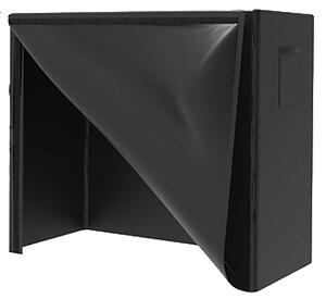 Stojan na dřevo s krytem BestBerg BBFR-122C / 122 x 34 x 110 cm / černá