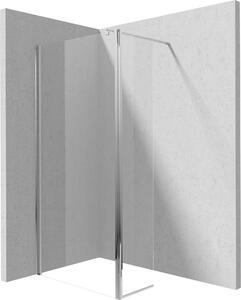 Deante Kerria Plus, otočná zástěna 40x200 cm, 6mm čiré sklo, chromový profil, DEA-KTSX072P