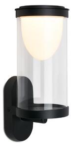 BRI 3930015 LED nabíjecí nástěnné svítidlo, venkovní, dotykový vypínač, vyměnitelné baterie, vč. USB-C kabelu, stmívatelné, IP44, černé - BRILONER