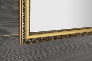 SAPHO - BOHEMIA zrcadlo v dřevěném rámu 589x989mm, zlatá (NL484)